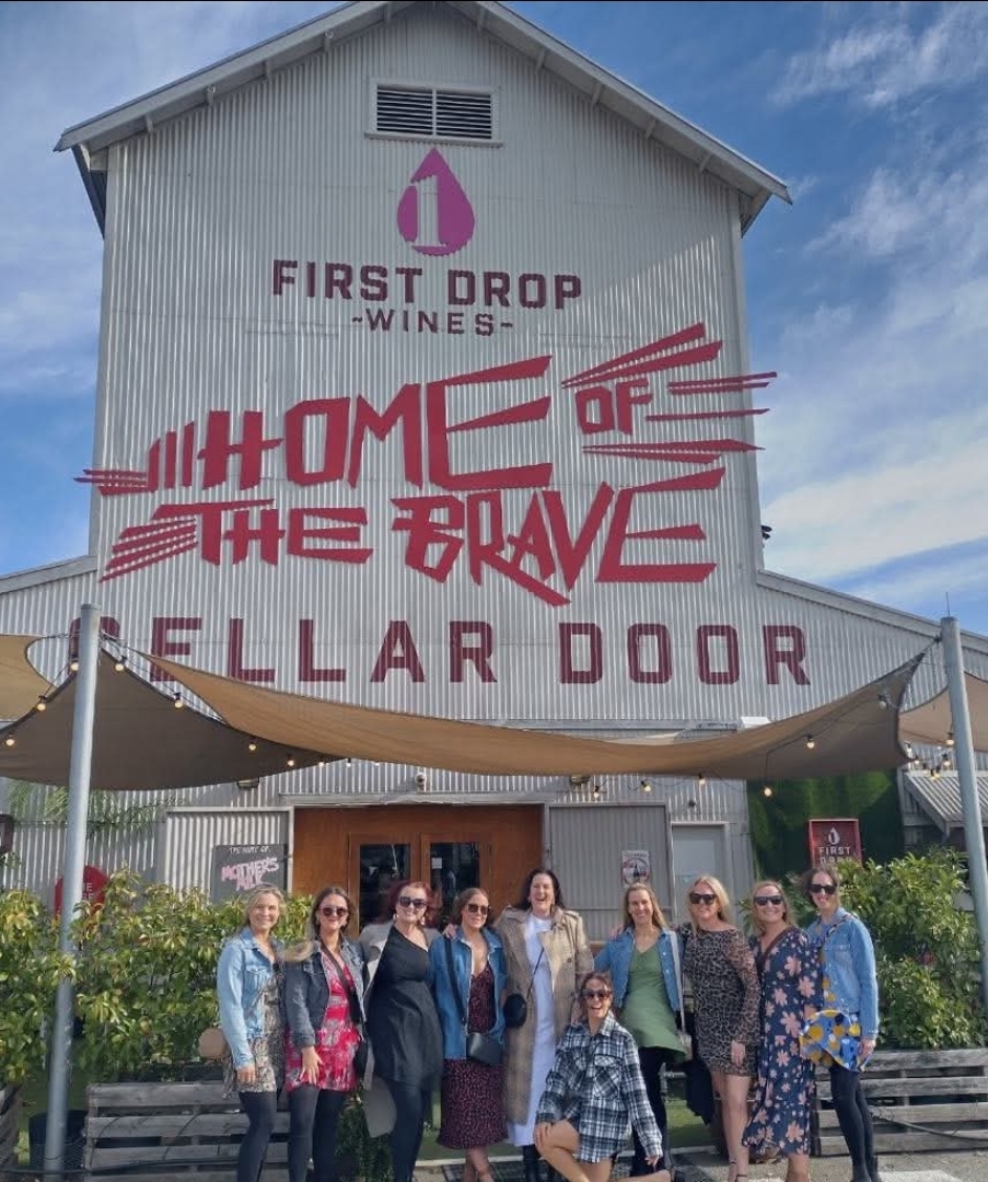 Group at First Drop Wines cellar door